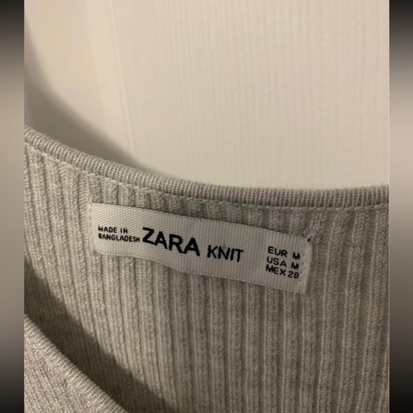Gray knit dress from Zara - Picture 2 of 2